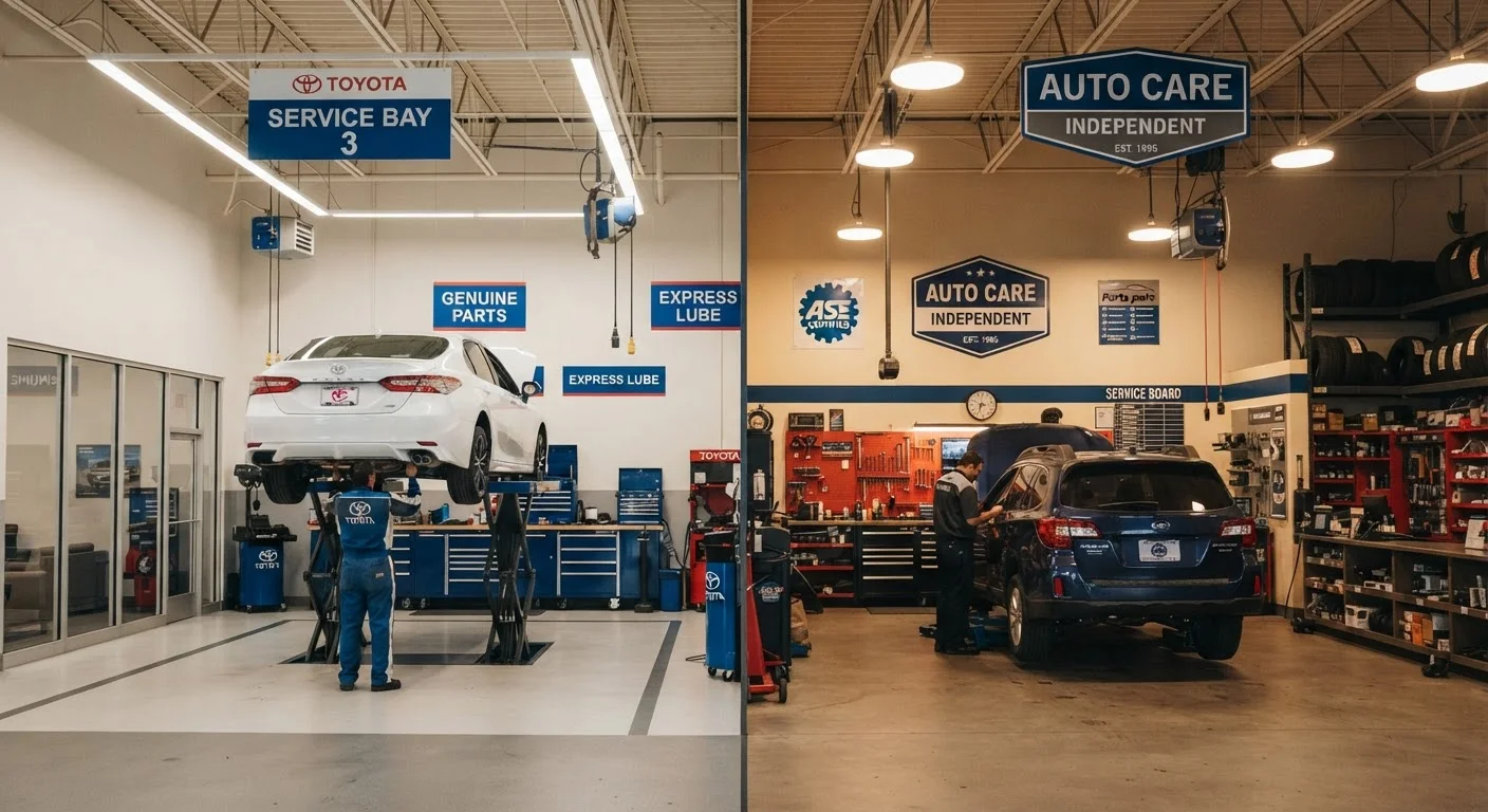 Dealer Service Center vs. Independent Mechanic: Understanding Your Options