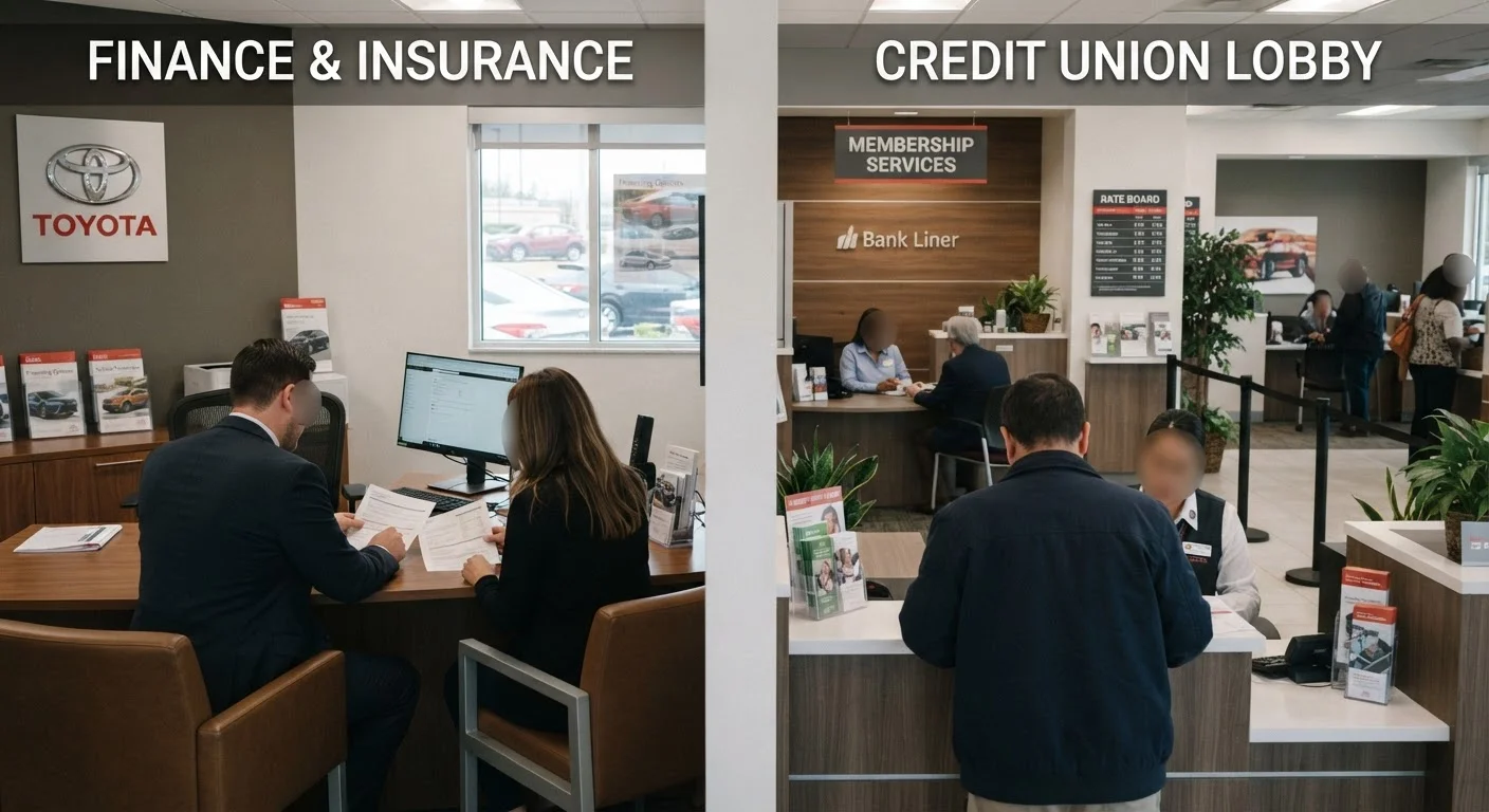 Financing Through a Dealership vs. a Bank or Credit Union