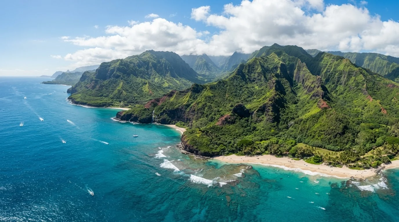 Hawaii's Six Main Islands, Side by Side