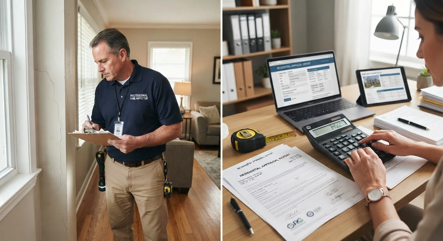 Home Inspection vs. Home Appraisal: Two Very Different Evaluations