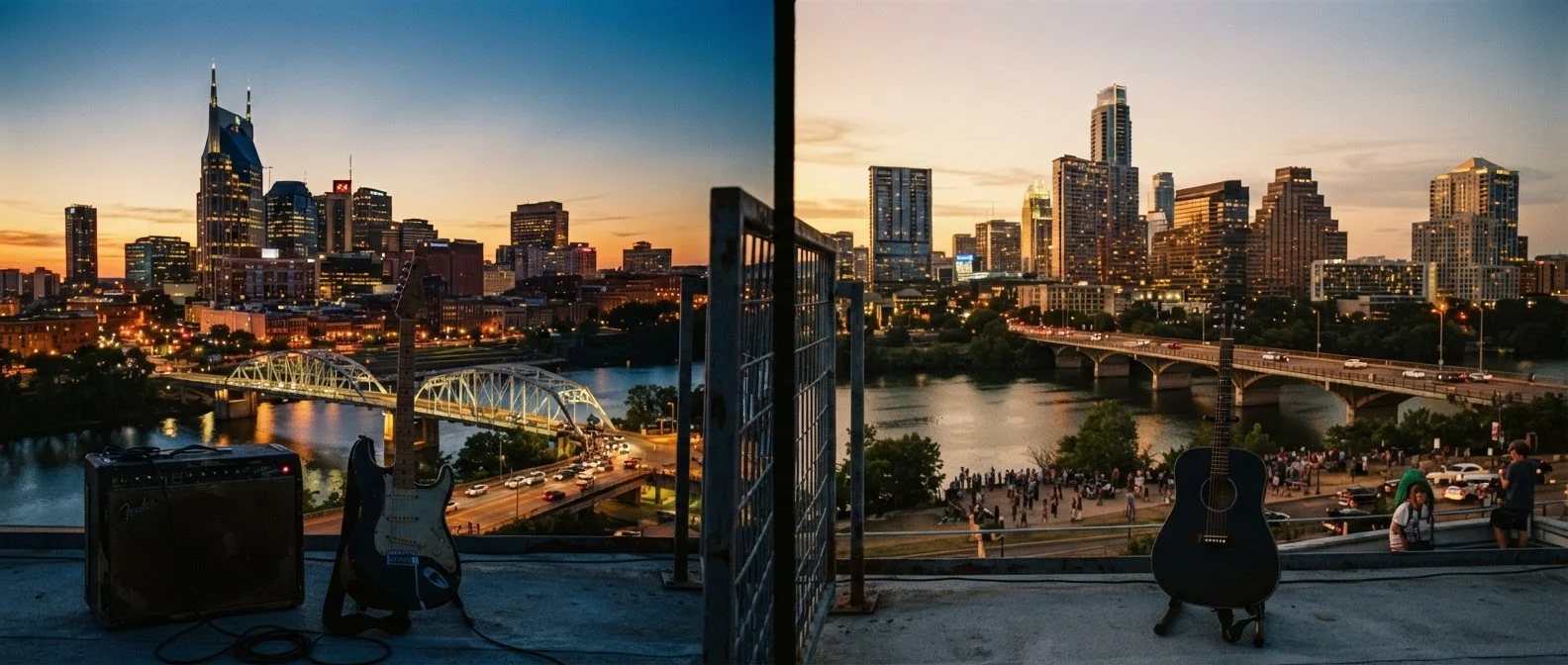 Nashville vs. Austin: Two Music Cities With Different Identities