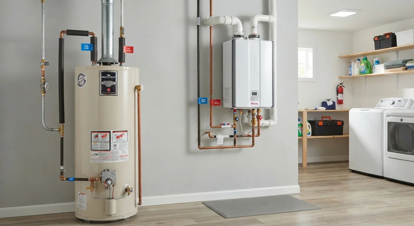Tank vs. Tankless Water Heaters: What the Difference Actually Means for Your Home